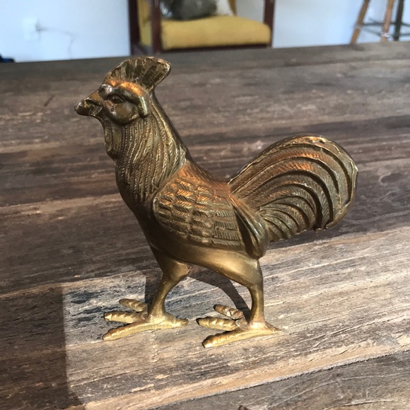 Vintage Other - VINTAGE Brass Rooster